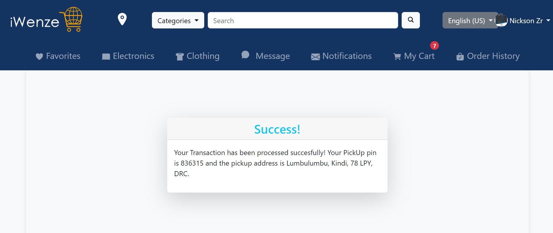 Transaction Success